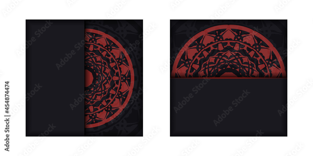 Ready-to-print postcard design in BLACK colors with Greek patterns. Vector Template of invitation card with a place for your text and LUXURY ornaments. Ready-to-print postcard design in BLACK colors with Greek patterns. Vector Template of invitation card with a place for your text and LUXURY ornaments.