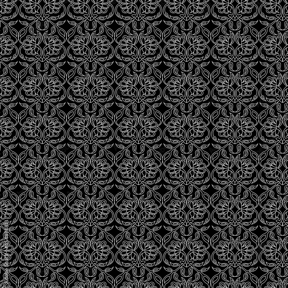 seamless damask pattern, Persian floral pattern seamless damask pattern, Persian floral pattern