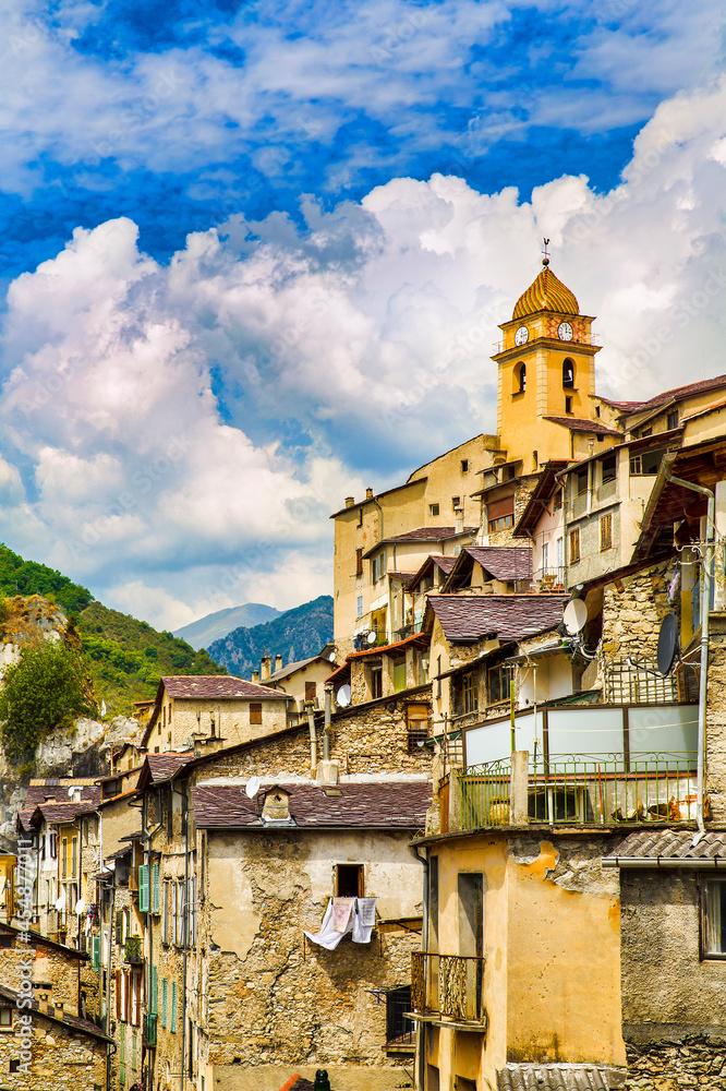 From the Village of Saorge, Alpes-Maritimes, Provence, France