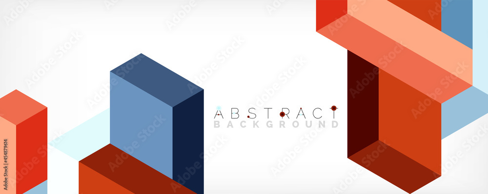 Abstract background. 3d cubes, cubic elements and blocks. Techno or business concept for wallpaper, banner, background, landing page Abstract background. 3d cubes, cubic elements and blocks. Techno or business concept for wallpaper, banner, background, landing page