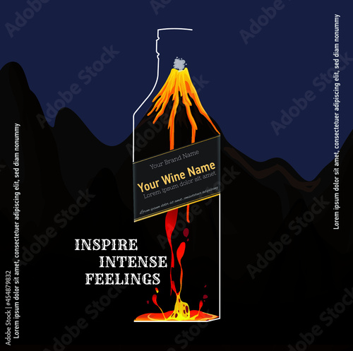 Wine promoting social media poster