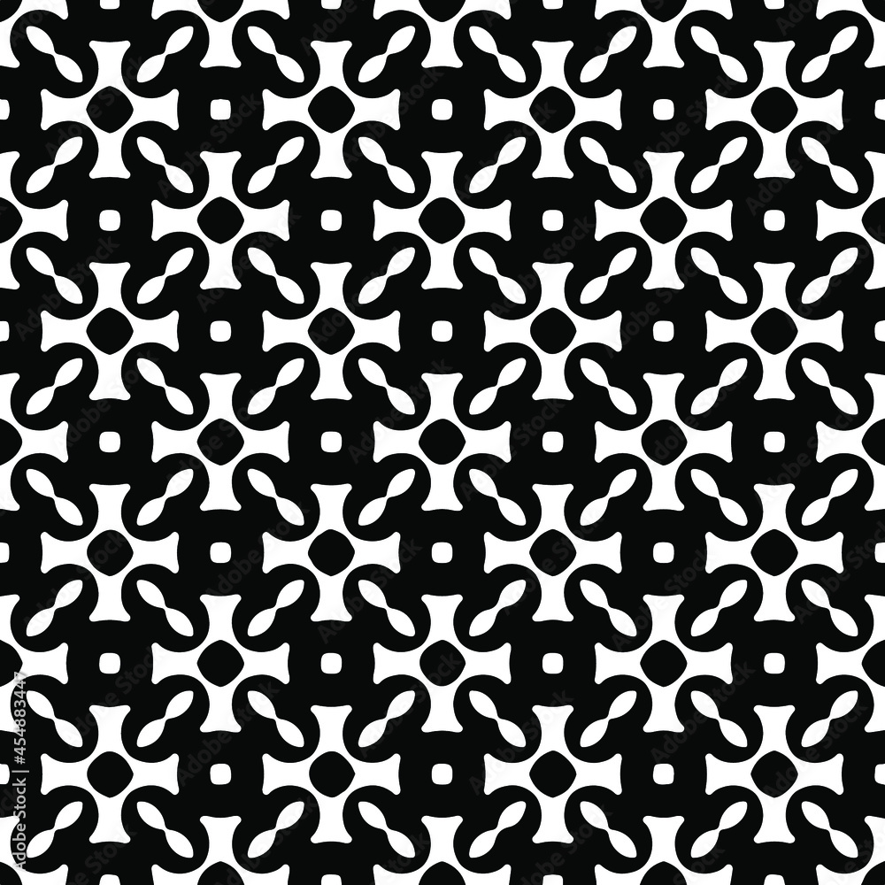 floral seamless pattern background.Geometric ornament for wallpapers and backgrounds. Black and white pattern. floral seamless pattern background.Geometric ornament for wallpapers and backgrounds. Black and white pattern.