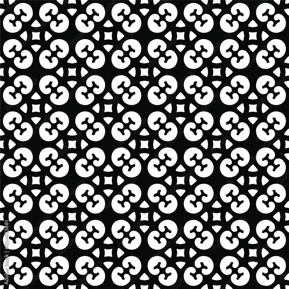 floral seamless pattern background.Geometric ornament for wallpapers and backgrounds. Black and white pattern. floral seamless pattern background.Geometric ornament for wallpapers and backgrounds. Black and white pattern.
