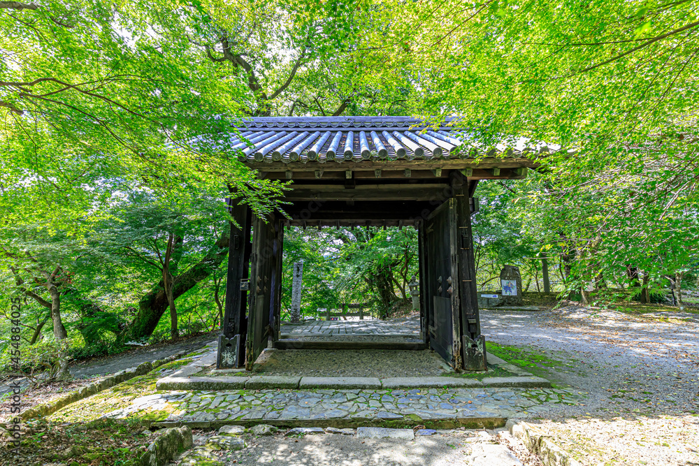 夏の秋月城跡 黒門 福岡県朝倉市 Akizuki Castle Ruins in Summer Fukuoka-ken Asakura city 夏の秋月城跡 黒門 福岡県朝倉市 Akizuki Castle Ruins in Summer Fukuoka-ken Asakura city
