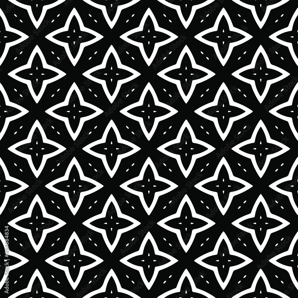 floral seamless pattern background.Geometric ornament for wallpapers and backgrounds. Black and white pattern. floral seamless pattern background.Geometric ornament for wallpapers and backgrounds. Black and white pattern.