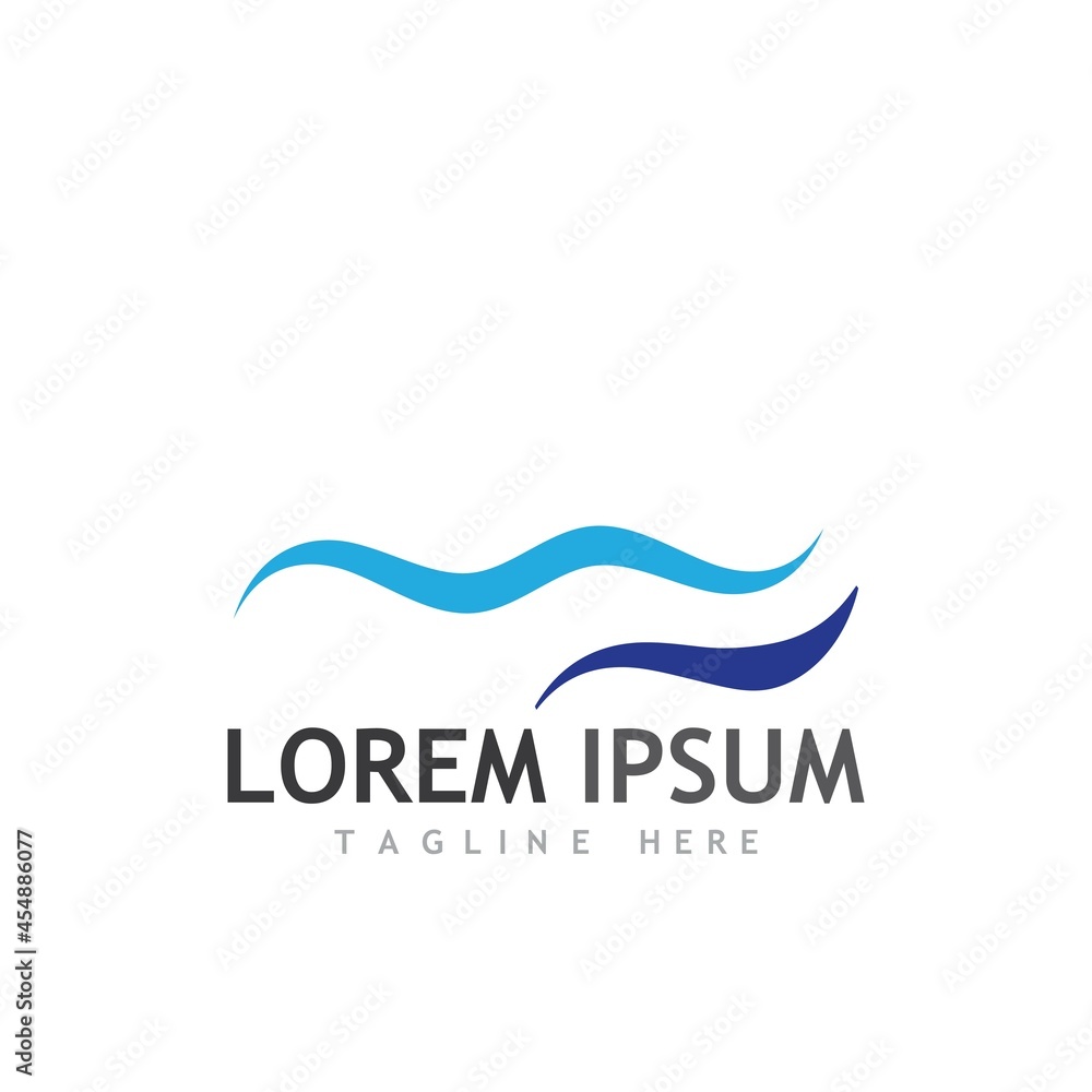 Water wave icon vector Water wave icon vector