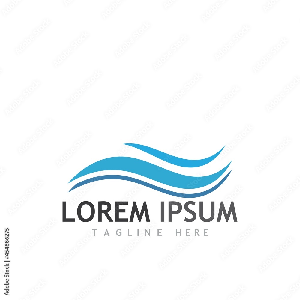 Water wave icon vector Water wave icon vector