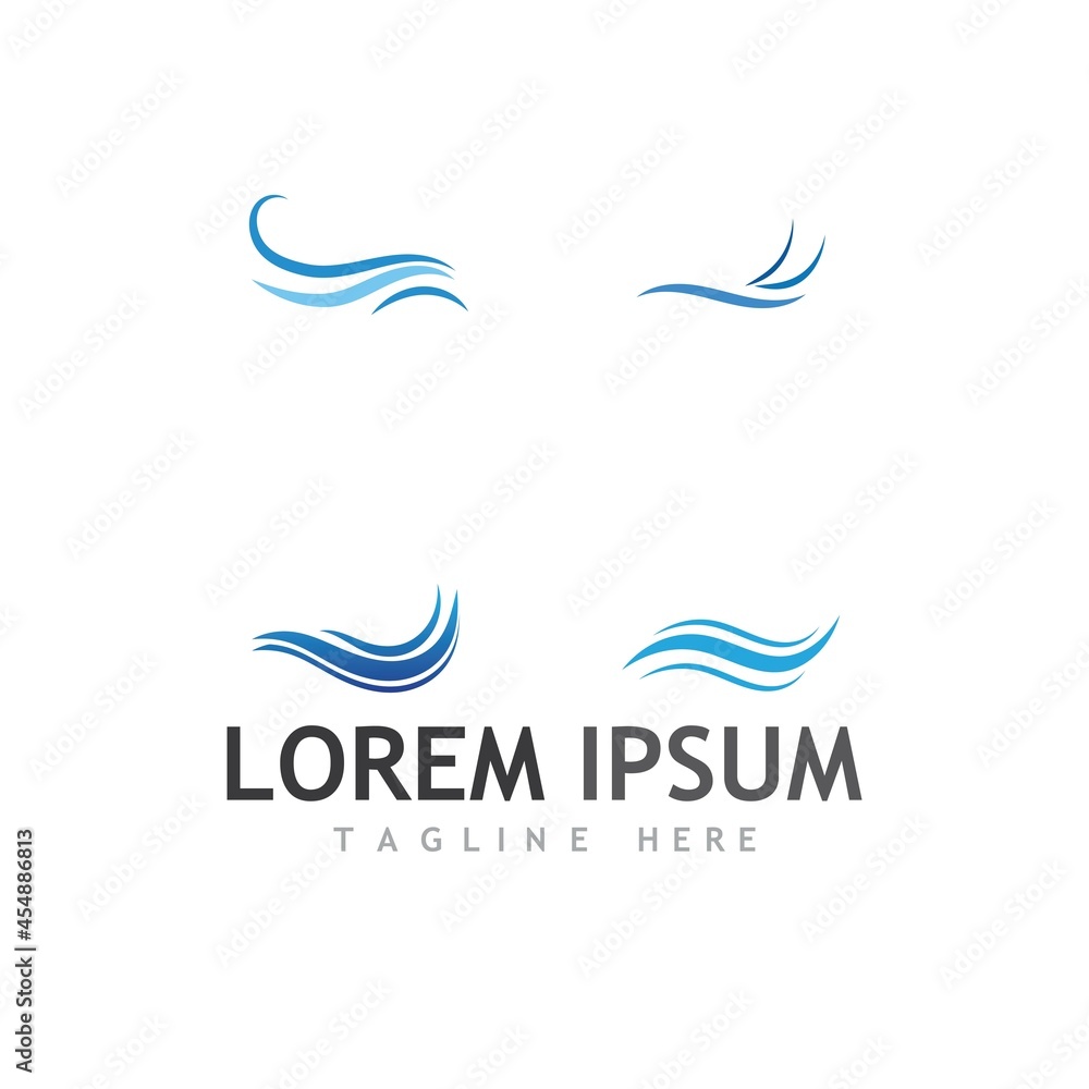 Water wave icon vector Water wave icon vector