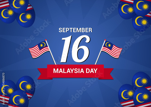 Malaysia Day Wallpaper with Balloons Decoration