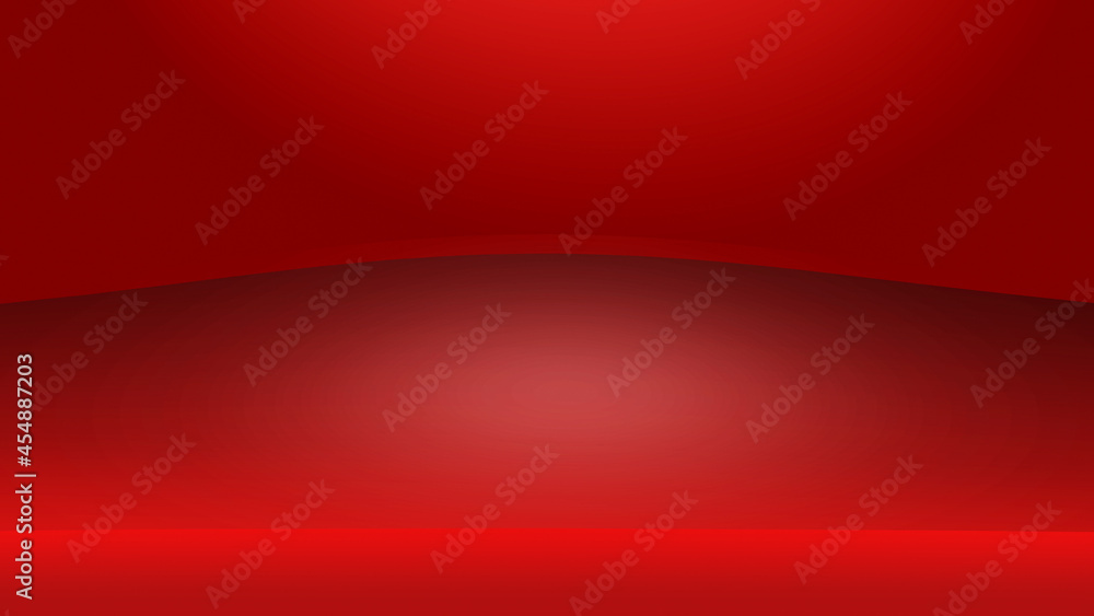 Horisontal abstract background. Red empty studio Horisontal abstract background. Red empty studio