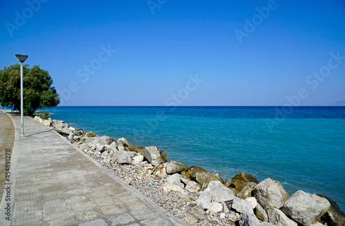 untouched beach at rhodes westcoast