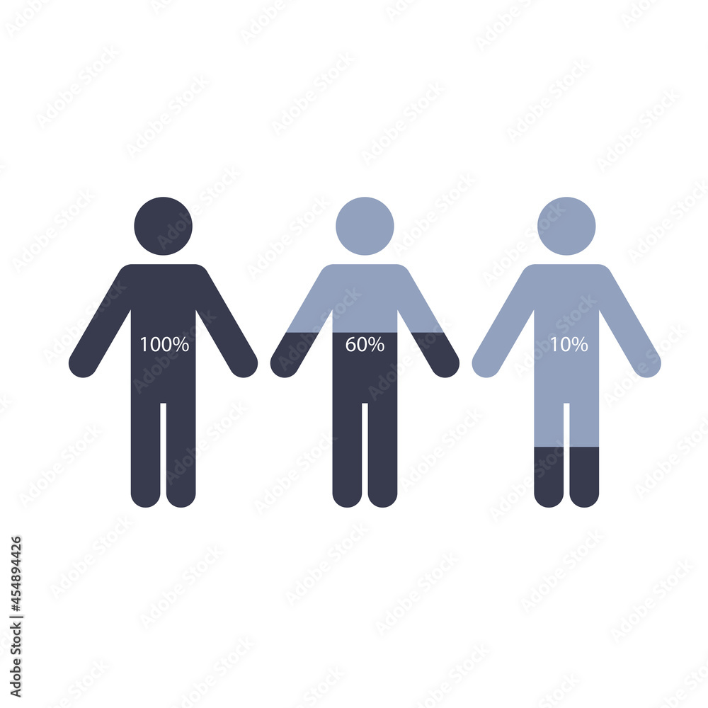 Demography infographic avatars Demography infographic avatars