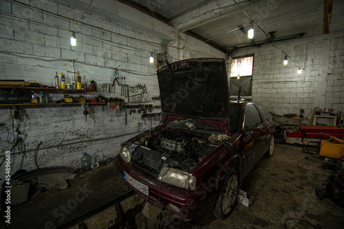 Inside the real car repair shop