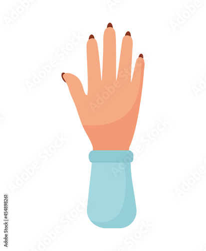 woman hand design