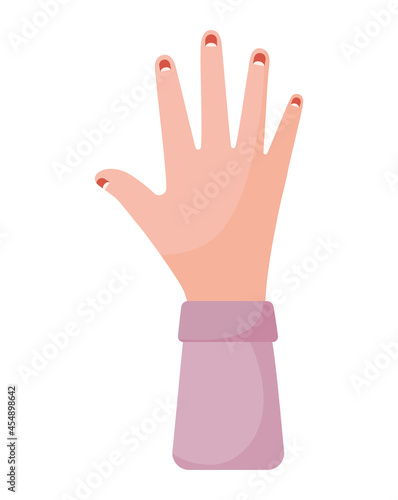 woman hand representation