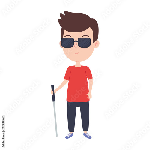 blind boy kid