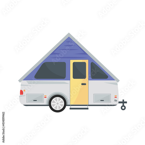 triangle camping trailer