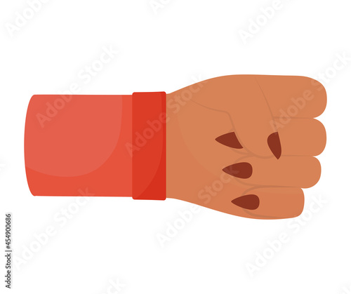 woman fist design
