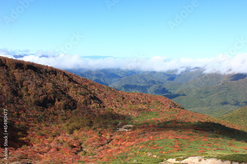 紅葉の茶臼岳（那須岳）