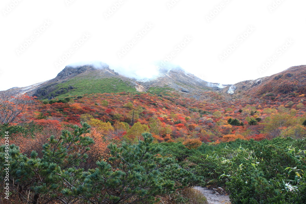 紅葉の茶臼岳（那須岳）