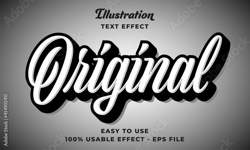 editable original vector text effect with modern style design  photo