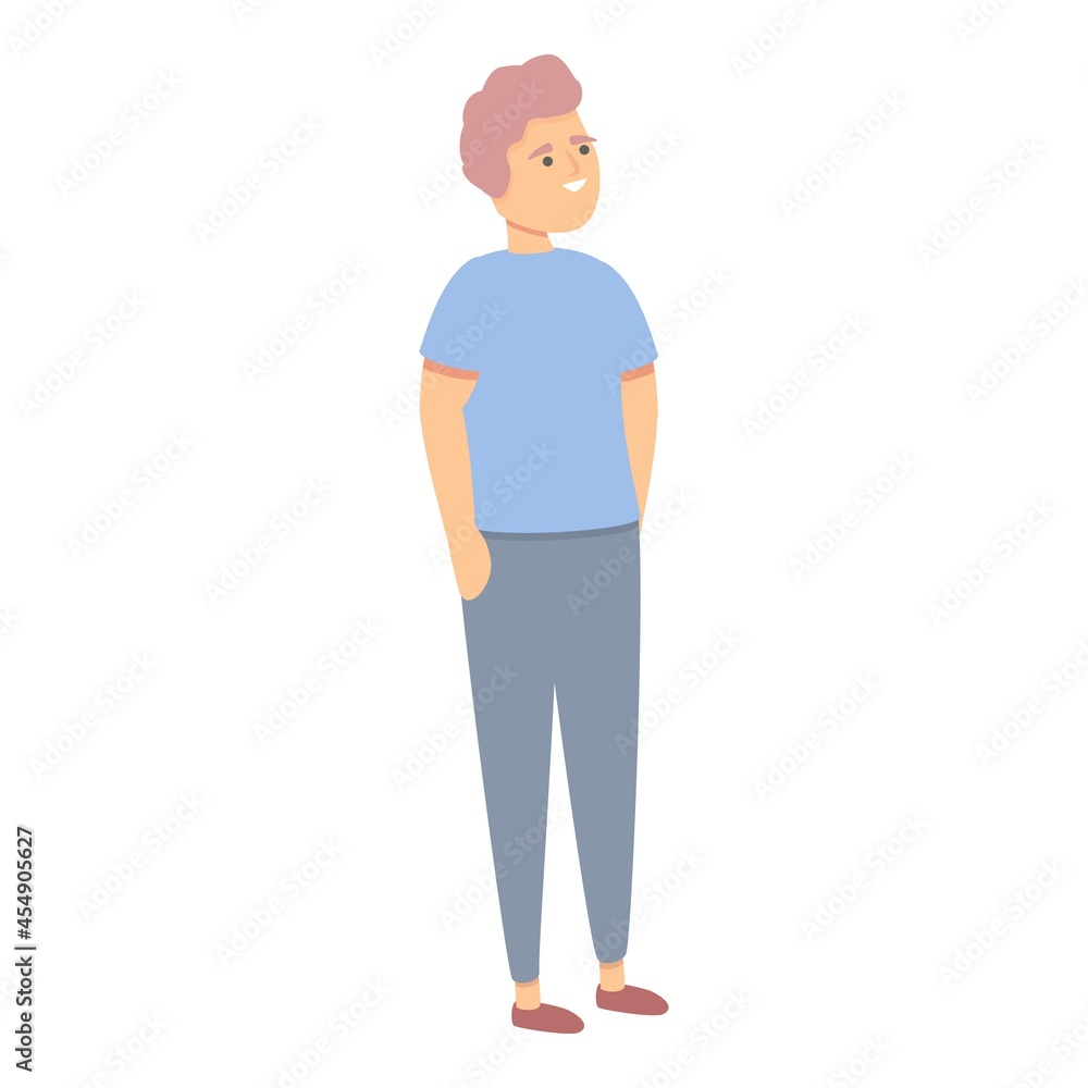 Fototapeta premium Healthy kid icon cartoon vector. Child boy. Happy school