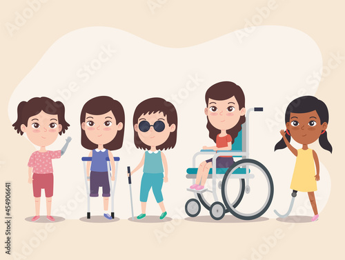 disabled girls set