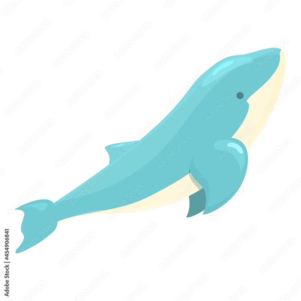 Aquatic show icon cartoon vector. Dolphin fish. Sea pool Aquatic show icon cartoon vector. Dolphin fish. Sea pool