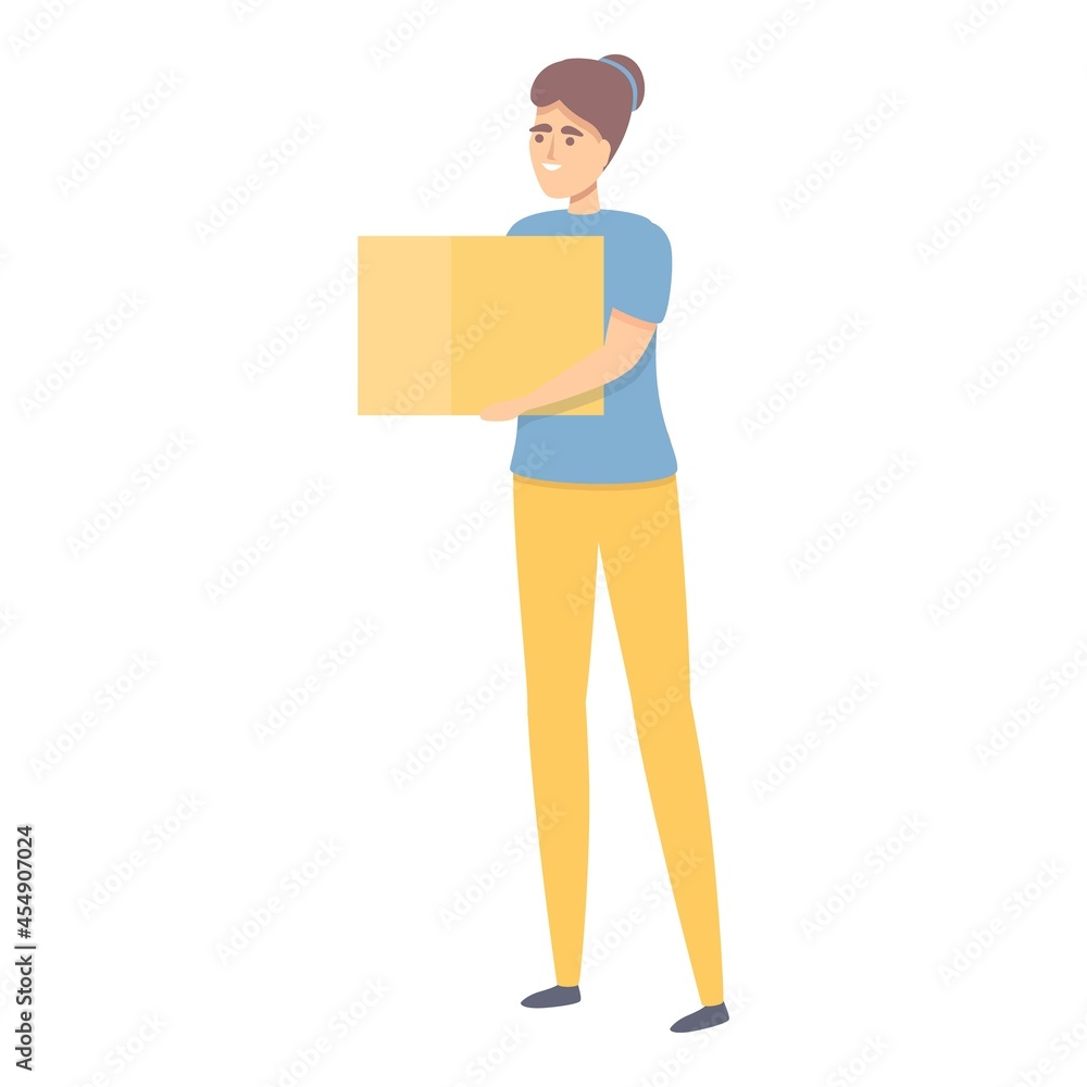 Delivery box icon cartoon vector. Package order. Online shop Delivery box icon cartoon vector. Package order. Online shop