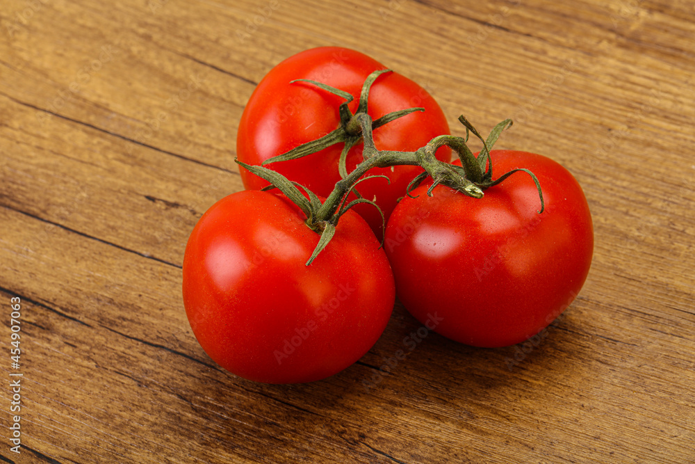 Red bright ripe tomato branch Red bright ripe tomato branch