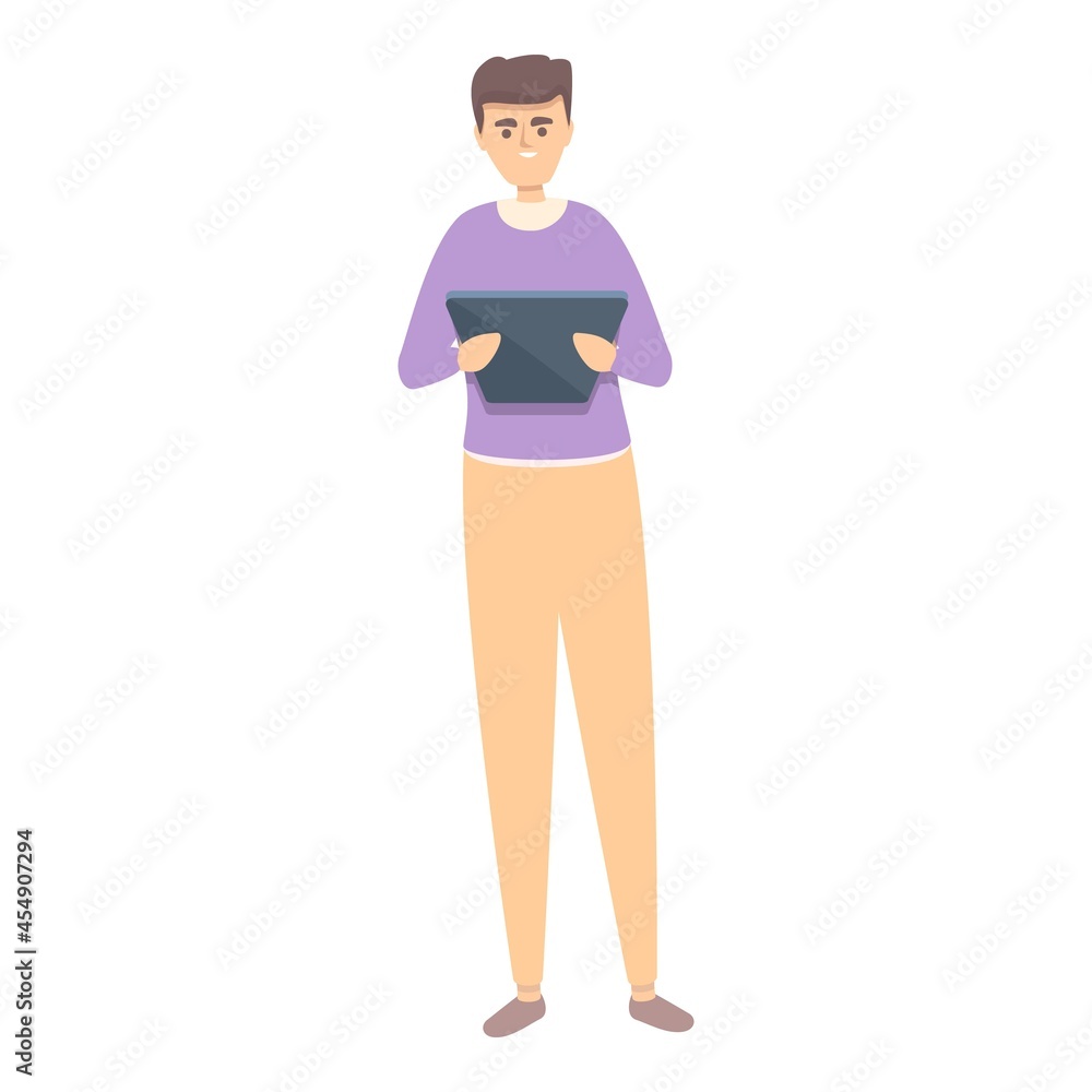 Fototapeta premium Order tracking icon cartoon vector. Delivery package. Online app