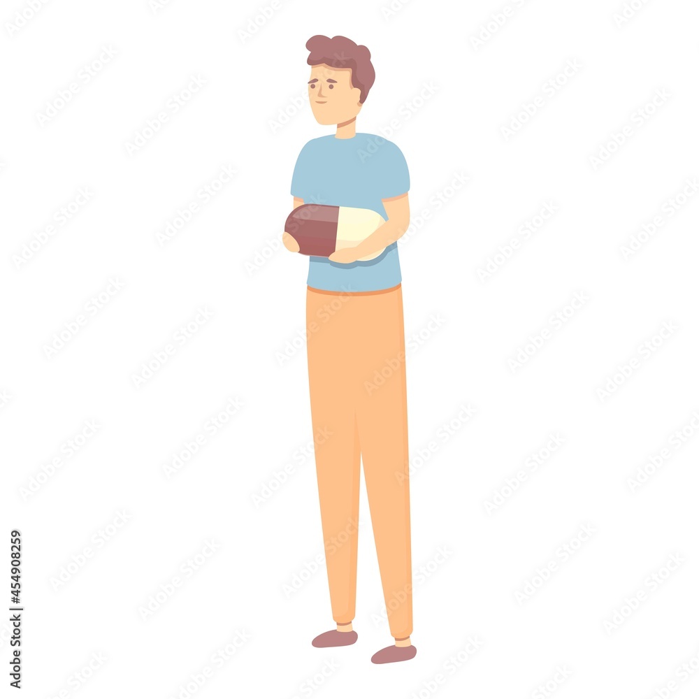 Depression therapy icon cartoon vector. Mental health. Depressed patient Depression therapy icon cartoon vector. Mental health. Depressed patient