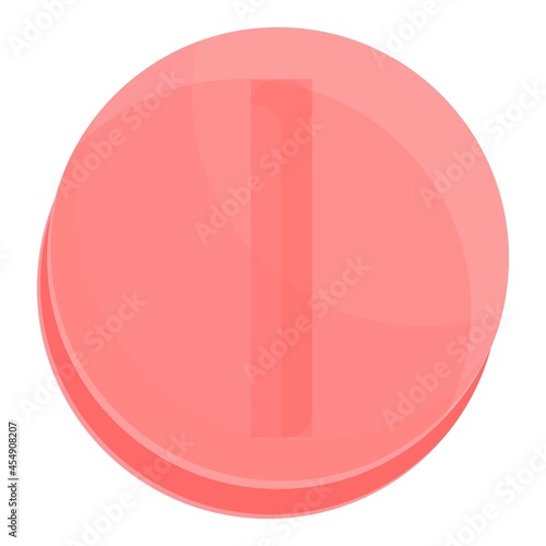 Depression tablet icon cartoon vector. Drug medication. Antidepressant pill