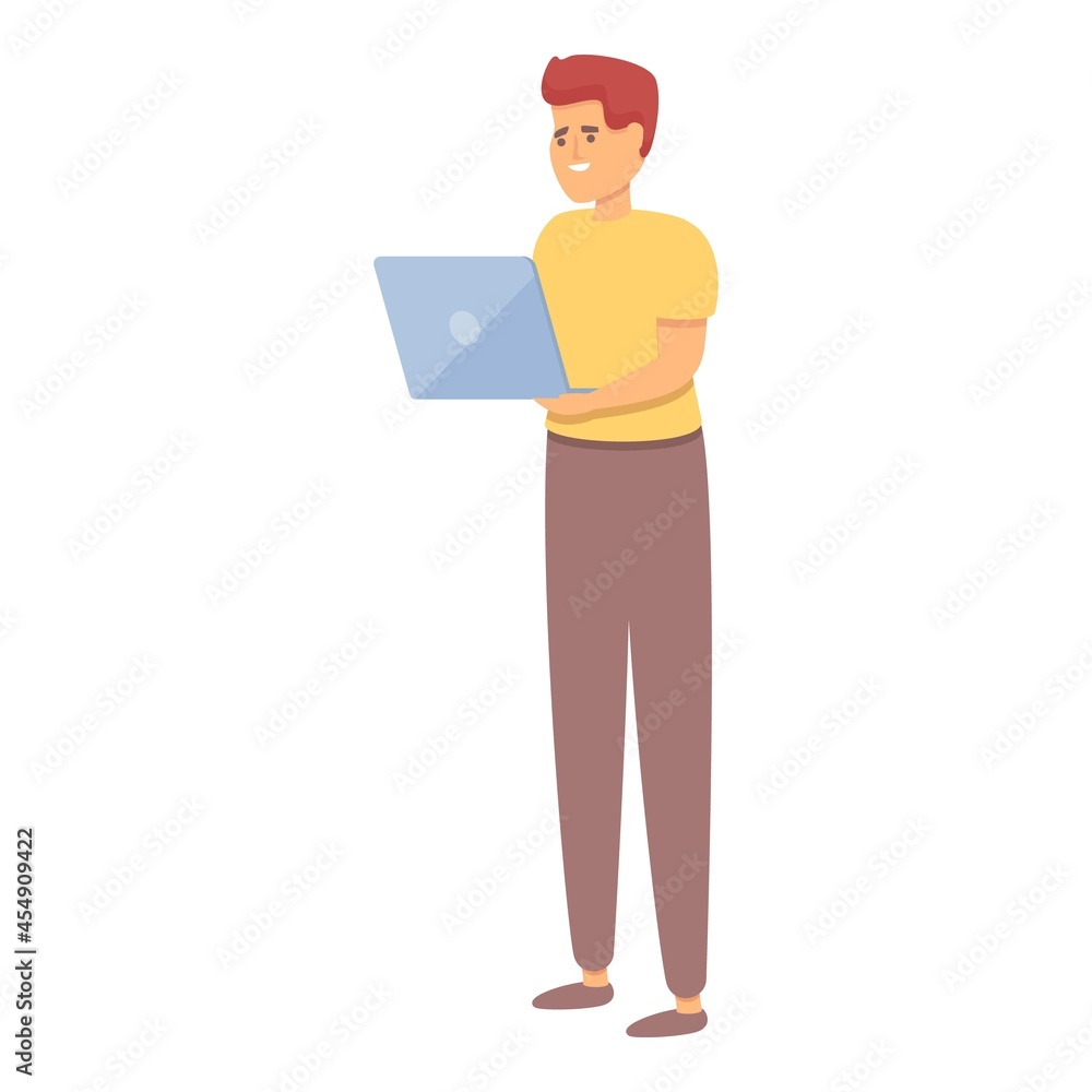 Online quiz game icon cartoon vector. Test app. Exam iq