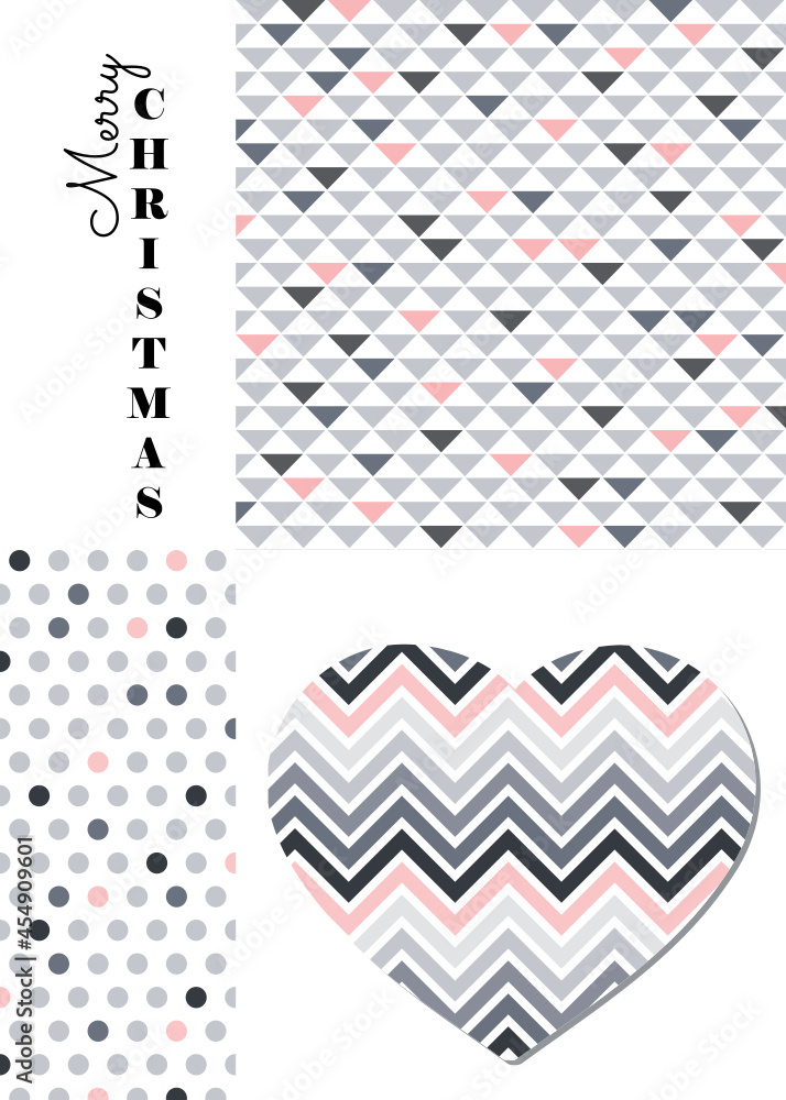 Christmas pattern, invitation card Christmas pattern, invitation card