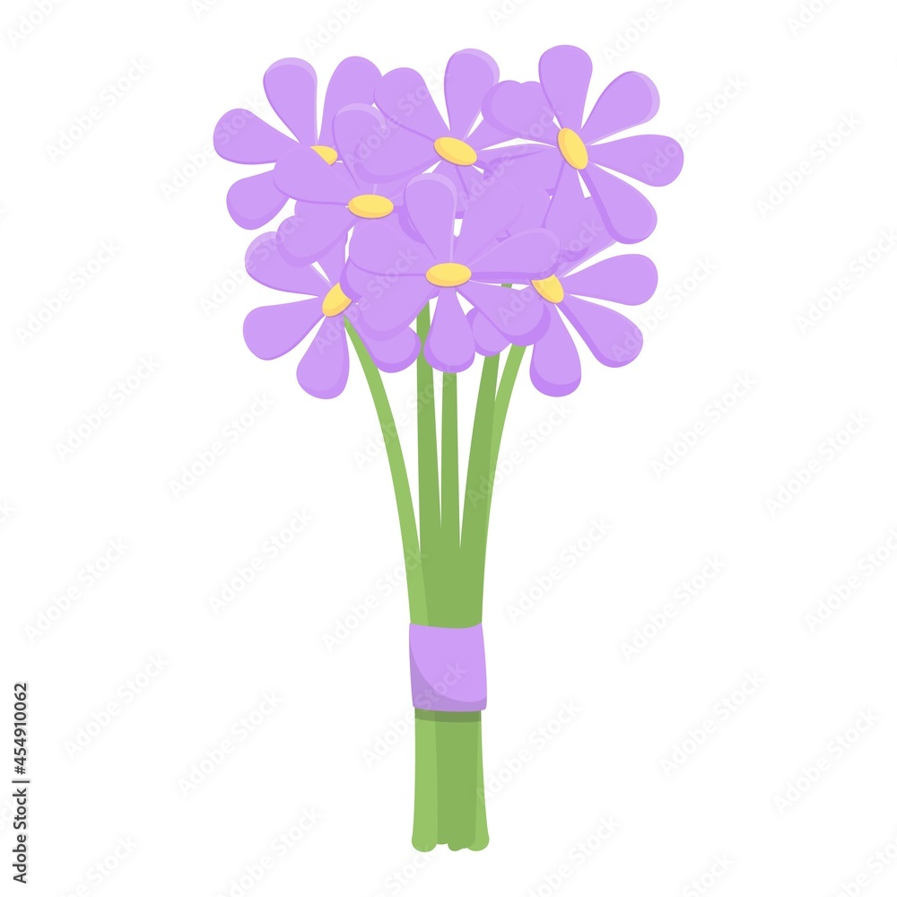 Flower bouquet icon cartoon vector. Floral bunch. Romantic flora