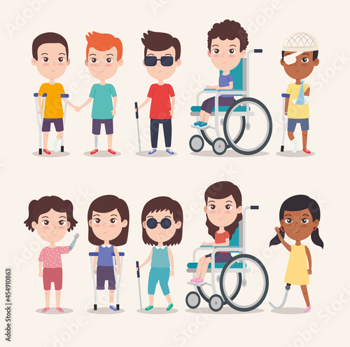 disabled girls and boys