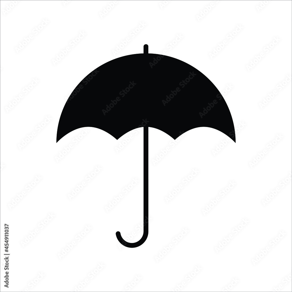umbrella icon isolated on white umbrella icon isolated on white
