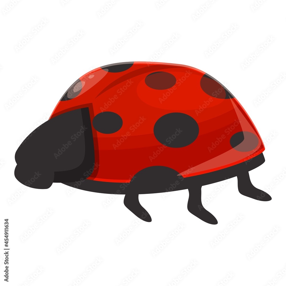 Fototapeta premium Spotted ladybug icon cartoon vector. Ladybird beetle. Bug insect