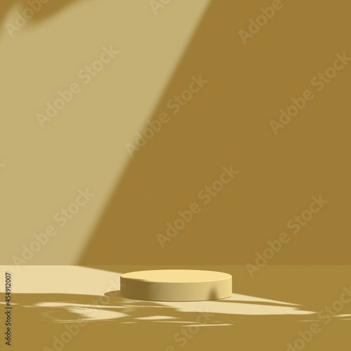 Fototapeta Naklejka Na Ścianę i Meble -  3d render Mockup, Natural Shadow Overlay Background.