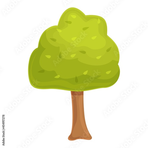 Garden tree icon cartoon vector. Hedge man. Bush trim