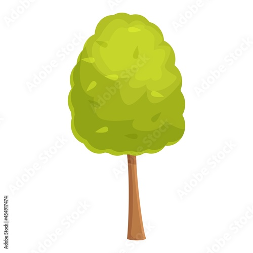 Park tree icon cartoon vector. Garden hedge. Green yard