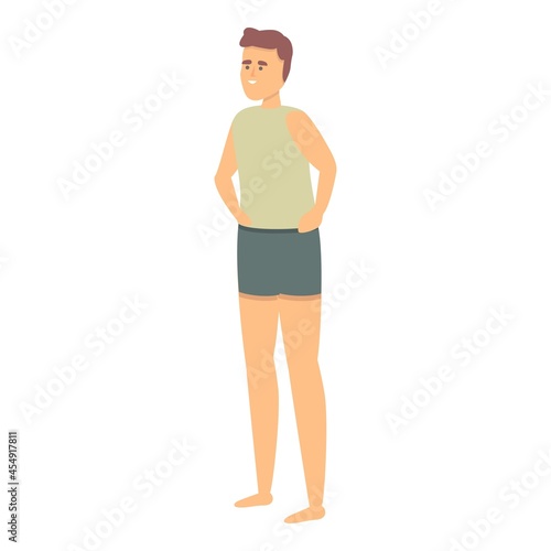 Swimming watersport icon cartoon vector. Water pool. Diving swimmer