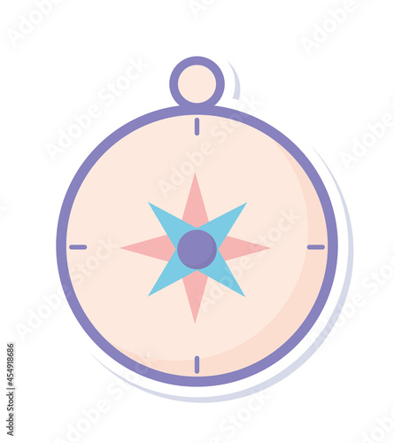 purple compass design
