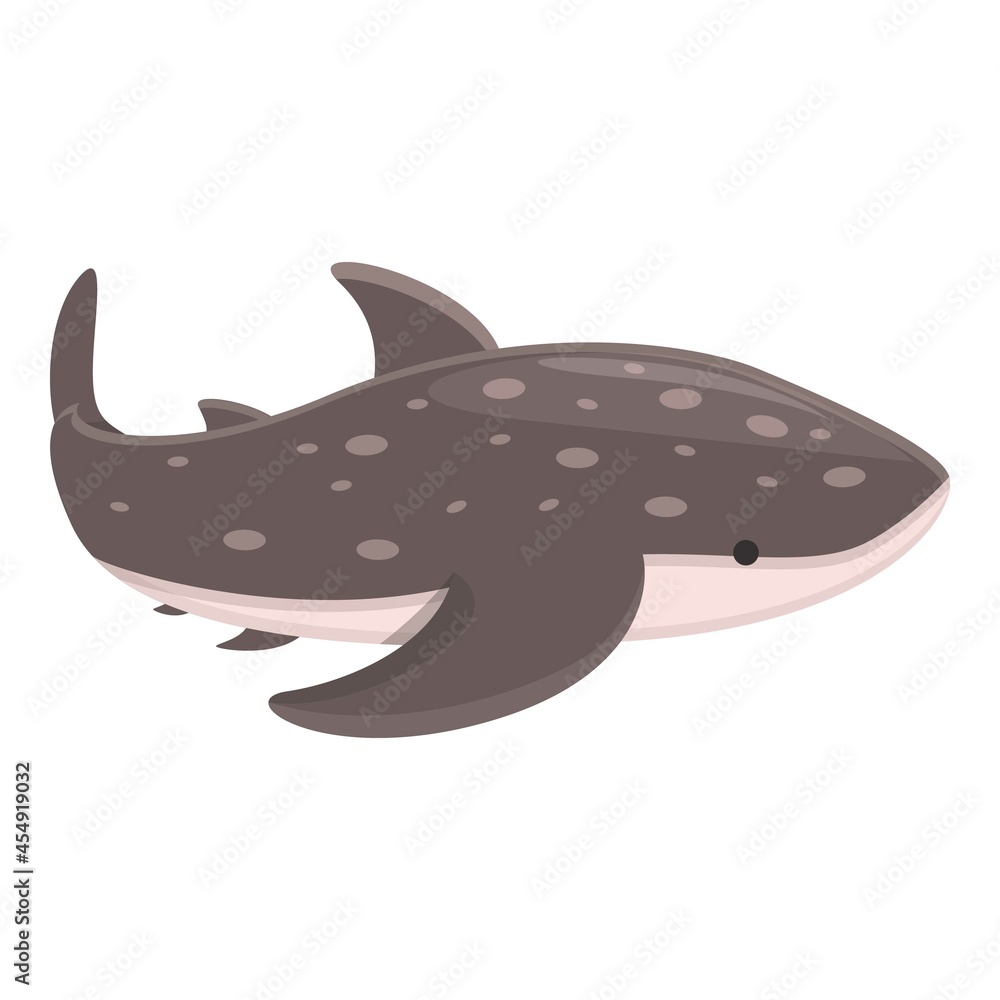Whale shark fauna icon cartoon vector. Animal fish. Marine creature Whale shark fauna icon cartoon vector. Animal fish. Marine creature