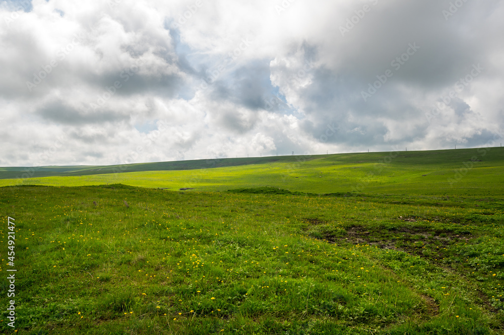 Obraz premium Panoramic view of the Bermamyt Plateau