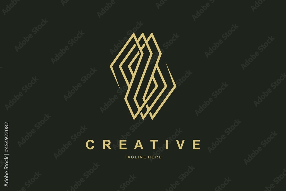 Letter S Luxury Gold Monogram Logo Design Letter S Luxury Gold Monogram Logo Design
