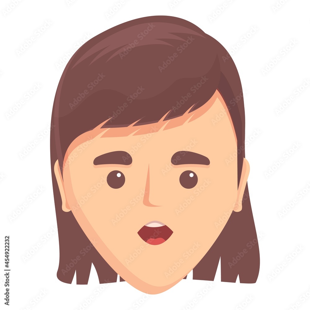 Speech pronunciation icon cartoon vector. Mouth lip. Language english