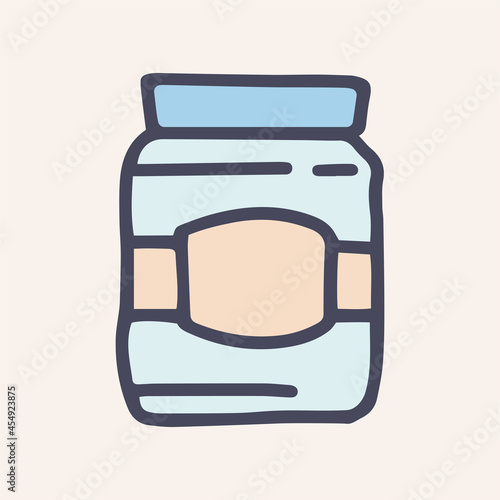 can for products color vector doodle simple icon