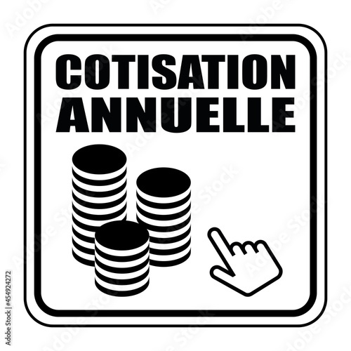 Logo cotisation annuelle.